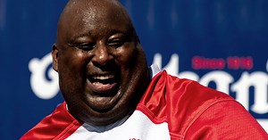Eric 'Badlands' Booker Wins Nathan's Drinking Contest, Burps Loud And Proud
