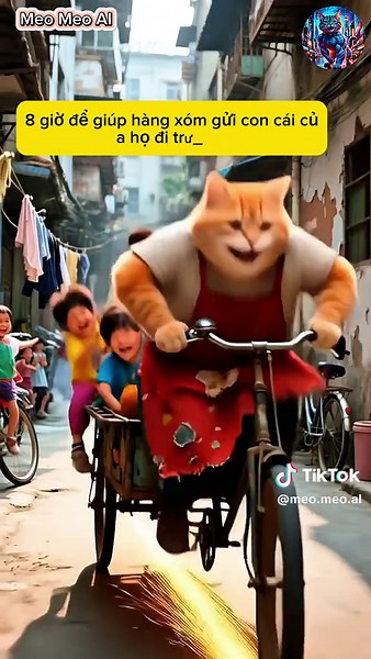 Mèo bố ngày làm trăm việc vẫn bị vợ chửi #meomeoai #cat #meow