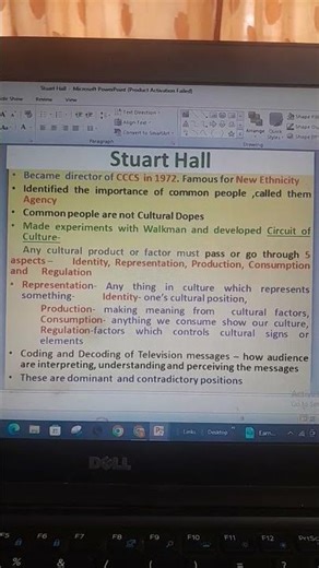 Stuart Hall, Coding and Decoding,Circuit of culture