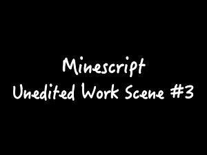 Minescriptの作業風景（Python）