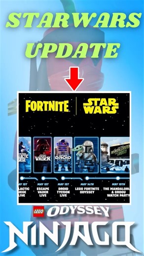 New Star Wars Update Coming to LEGO Fortnite Odyssey NINJAGO Pt 2