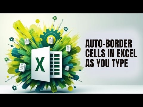 Auto-Border Cells in Excel as You Type! 🧠 | No Manual Formatting Needed