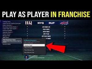 How to Play As a Player in Madden 26 Franchise Mode?