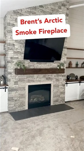 Don't Settle for Ordinary Walls! Upgrade Your Fireplace with GenStone 🏚️🔜🏠 #mygenstonediy