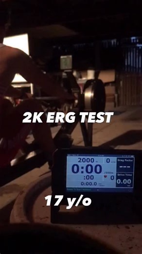 • @loganullrich My 2k erg best time from when I was 17 years old! This erg is from June 2018. I was 17 at the time (almost 18) and training for the junior world championships in August that year. Looking back at that time period, I loved how hungry I was for better erg scores. This was something I lacked for a few years after (not entirely a bad thing as I focused on my rowing more). This 2k wasn’t even a scheduled test by our coach, we were just erging so much that I thought I might as well see