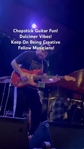 Creative Guitar With Mike Michel! #guitar #musician #chopstick #rock #indie