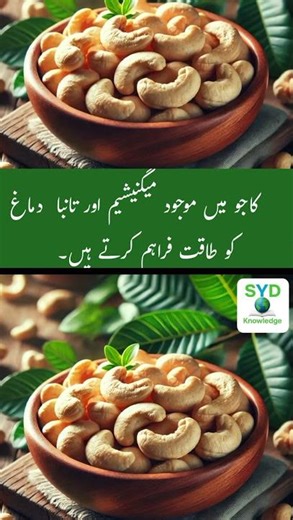 Top 5 Health Benefits of Cashew Nuts! | ! کاجو کے حیرت انگیز فائدے | Short