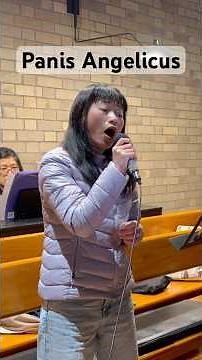 Singing Panis Angelicus at our own parish 😇😇😇 #singer #panisangelicus