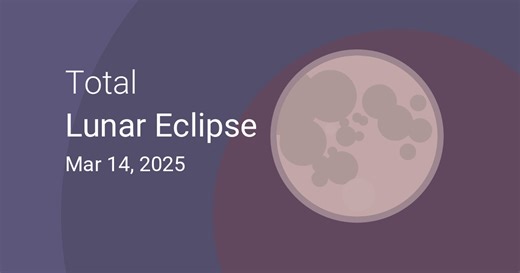 Total Lunar Eclipse on March 13–14, 2025 – Where and When to See