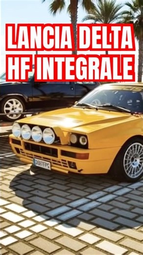 Lancia Delta HF integrale yellow dream car #shorts