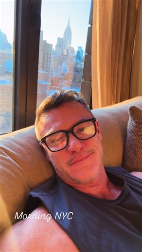 Luke Evans on Instagram: "We are still jet lagged but happy to see the sun."
