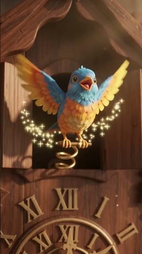 🕰️ 5 4 3 2 1… CUCKOO! 🐦 | Amazing Cuckoo Clock Countdown #Shorts