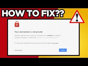 How To Fix HSTS Error In Google Chrome (your connection in not private)