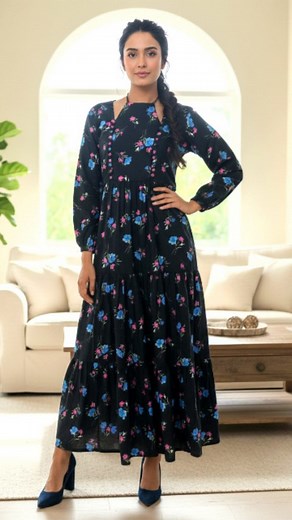 Black Floral long Frock 👗 Elegance stitched in every inch✨ . . . Cambric long frock,Soft breathable fabric, Winter collection, outfit of the day(OOTD),Everyday luxury New launch,Premium quality,New Collection,Premium Dress,Pakistani Fashion,Party Wear,Trending Outfit,Dress Reveal,Luxury Pret, Fashion,Designer Wear,Clothing Brand Pakistan #winterfashion#outfitoftheday#trendingoutfits | Rangzaibstudiobymuqaddas