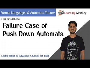 Failure Case of Push Down Automata || Lesson 76 || Finite Automata || Learning Monkey ||