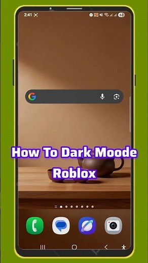 How to Enable Dark Mode on Roblox App (2026) #Roblox #Shorts