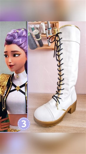 Koneko Cosplay on Instagram: "Rumi cosplay boots tutorial !! 🌟🌟 Rumi outfit is not that easy, so I made the boots first because it was not long to make 😆 Feel free to ask questions ! 🥰 #cosplaywip #kpopdemonhunters #rumi #rumicosplay #huntrix #huntrixcosplay #kpopdemonhuntersrumi #handmadecosplay"