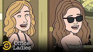 878K views · 6K reactions | Jenna Fischer and Angela Kinsey reminisce about The Office episode “Hot Girl,” seeing Meryl Streep at the Golden Globes and the time Jenna dominated a poker tournament on no sleep. | Comedy Central | Facebook
