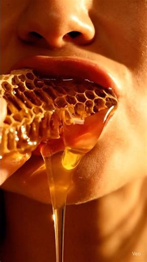 ASMR Honeycomb #asmr #foodasmr #honey #shorts #viral