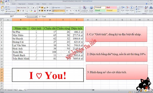 Cách chèn và sử dụng ký tự đặc biệt trong Excel