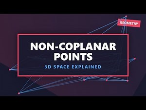 Non-Coplanar Points Explained | Geometry & 3D Space Basics