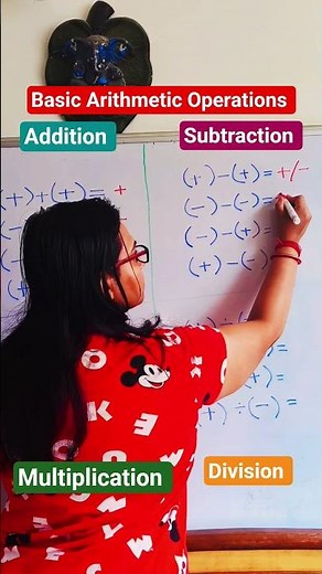 Basic Arithmetic Operations | Integers #maths #shorts