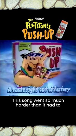 Flintstones Push Up commercial, 1990. . . . . . . . . . . . . . . . . . #flintstones #pushup #90s #90skid #90sbaby #90saesthetic #90sads #90scommercial #throwback #nostalgia #nostalgic #childhood #dessert #childhoodmemory #retro #millenial #memoryunlocked #90stv #80sbaby #80skid #a90slife