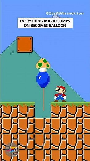 Everything Mario Jumps On Becomes Balloon!