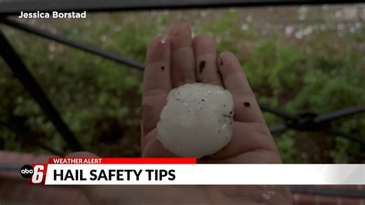 Tips for staying safe from hail and wind