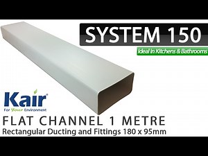 Kair 180x90mm Rectangular Ducting | System 150 Flat Duct for High Airflow Projects