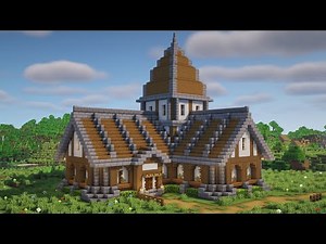 Minecraft Tutorial: How to Build a Medieval Library(#02)