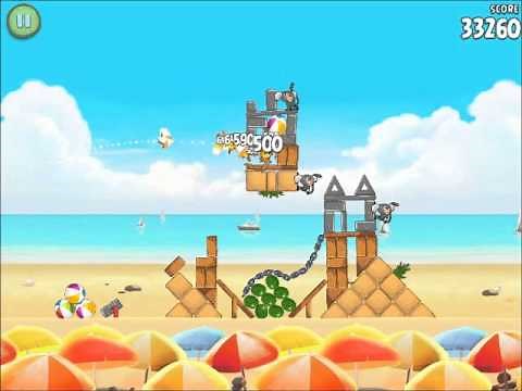 Official Angry Birds Rio Walkthrough Beach Volley 5-1
