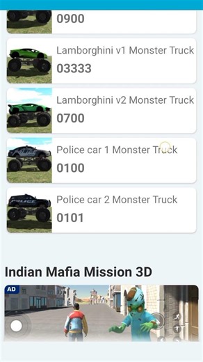 indian bike game monsters car cheats codes