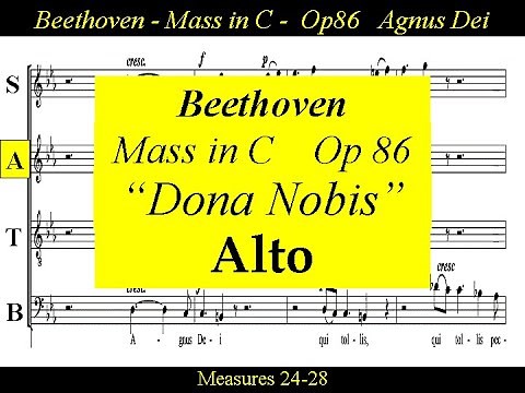 Beethoven - Op86 - Mass in C Major - 6b Dona Nobis Pacem - Alto