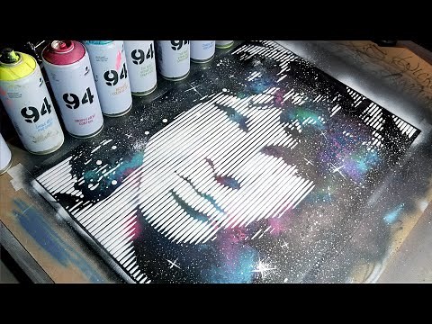 Halftone Single-Layer Graffiti Stencil
