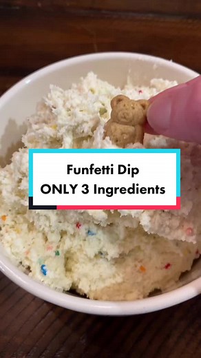 3-Ingredient Teddy Graham Dip: Funfetti Dessert