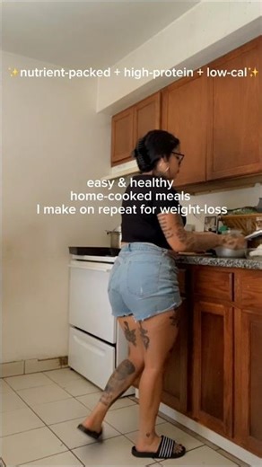 easy & healthy home-cooked meals I make on repeat for #weightloss🔥💪🏽🥵 #healthy #foodie #shorts