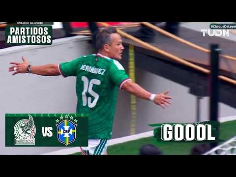 GOAL BY 'EL MATADOR'! Legends Mexico vs Legends Brazil | International Friendly | TUDN