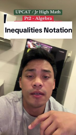 upcat review algebra reading inequalities notation