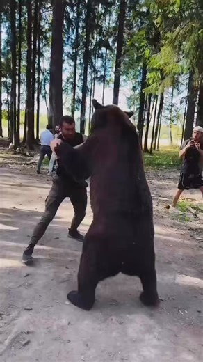 Glad he found a friendly Bear, not sure Fury will be as friendly but sure he’ll throw punches not give Bear hugs. 🫂 🥊 #furyvsmakhmudov Come join for my commentary @youtube - The Fight with Teddy Atlas @TheFightWTA