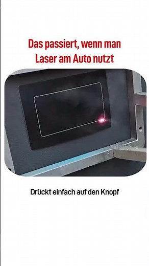 Das passiert, wenn man Laser am Auto nutzt