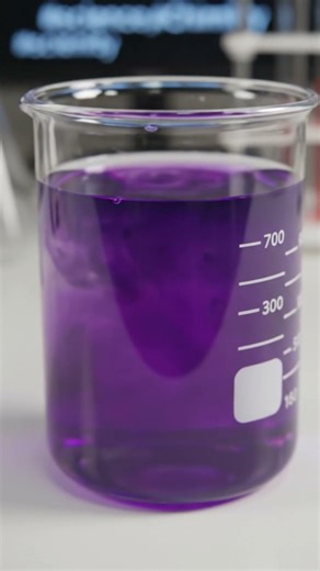 #chemistry #science Amazing Purple Chemical Reaction 🔬 | Potassium Permanganate