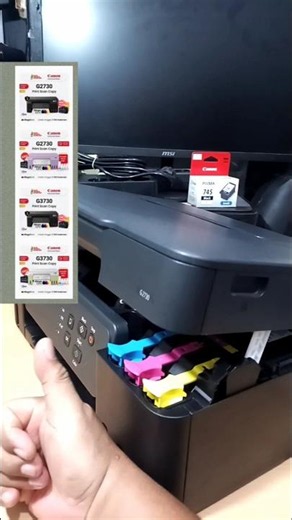 Canon G2730 and Canon G3730 Multifunction All-in-One Printers with Print, Scan, Copy, and Wi-Fi