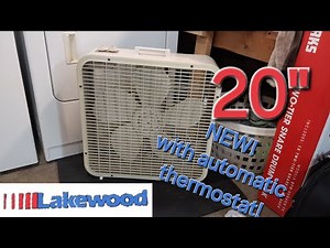 20" Lakewood box fan with thermostat