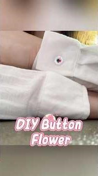 Button Flower Embroidery | Easy Hand Stitching Tutorial #tips #diy #tricks