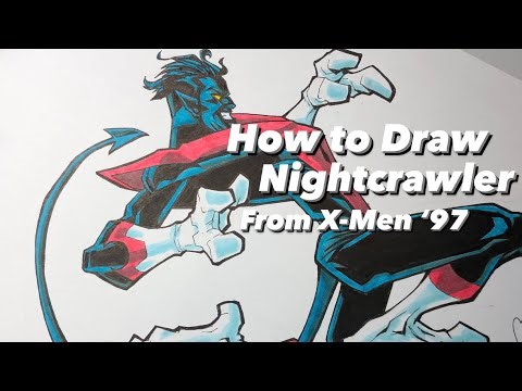 How To Draw Nightcrawler From X-Men ‘97