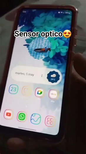 Sensor optico de huellas digitales en el s20 FE 🤩