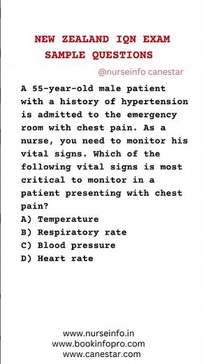 New Zealand Nurse IQN Examination Sample Questions #iqn #newzealandnurse