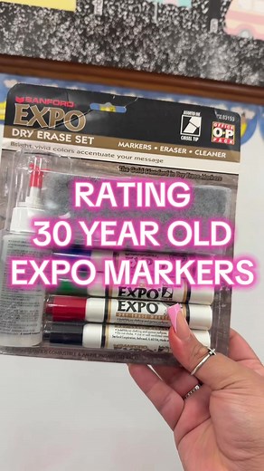 Nostalgic Memories of 30-Year-Old Expo Markers