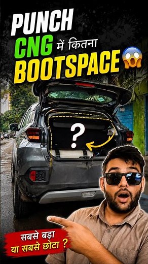 Tata Punch CNG bootspace Test | pure plus CNG Onwership Review